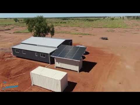 Glimpse at an off-grid container solar system | Morven QLD