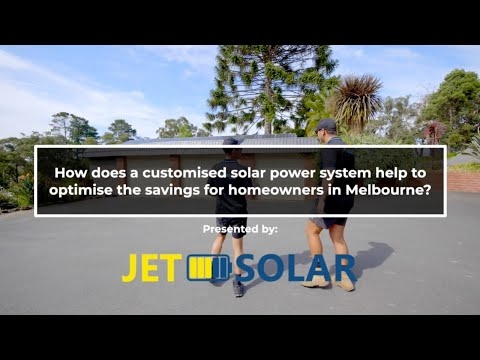 How does a customised solar power system help to optimise the financial savings for homeowners?