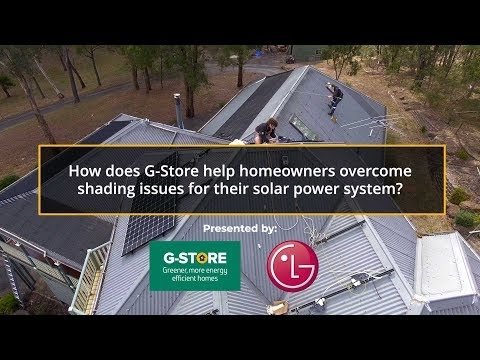 How does G Store help homeowners overcome shading issues for their solar power system?