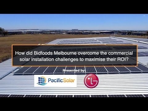 How did Bidfood Melbourne overcome the commercial solar installation challenges to maximise ROI?