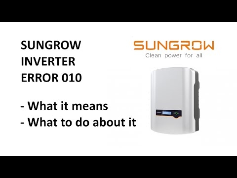 Sungrow Solar Inverter Error 010