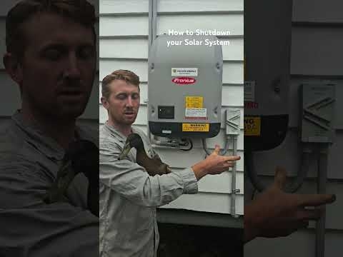 How to Shutdown your Solar System #cyclonealfred #dcisolator #acisolator #solar #solarsystem