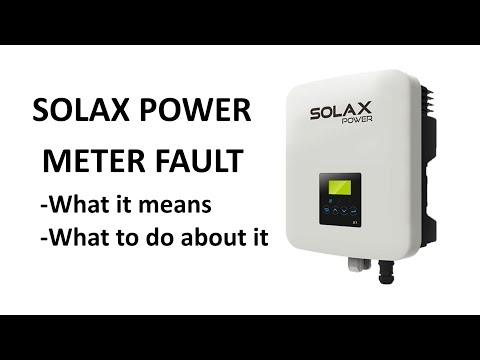 SolaX Solar Inverter Meter Fault