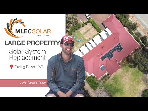 Large Property Solar System Replacement - MLEC Solar Residential Solar Installation